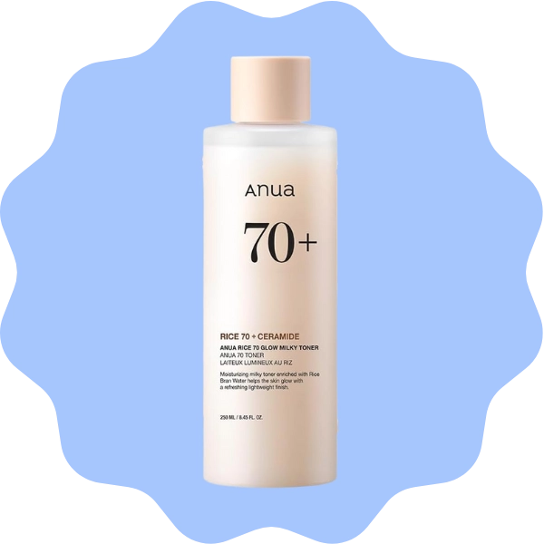 ANUA Brightening Niacinamide Fragrance-Free comodogenic Rice Water Milky Toner for Glowy Clean Girl Skin