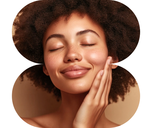 No makeup makeup look featuring lightweight foundation, natural blush, and glossy lips