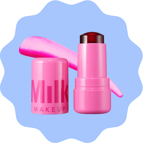A tube of Milk Makeup Cooling Water Jelly Tint for lips and cheeks with a dewy natural finish