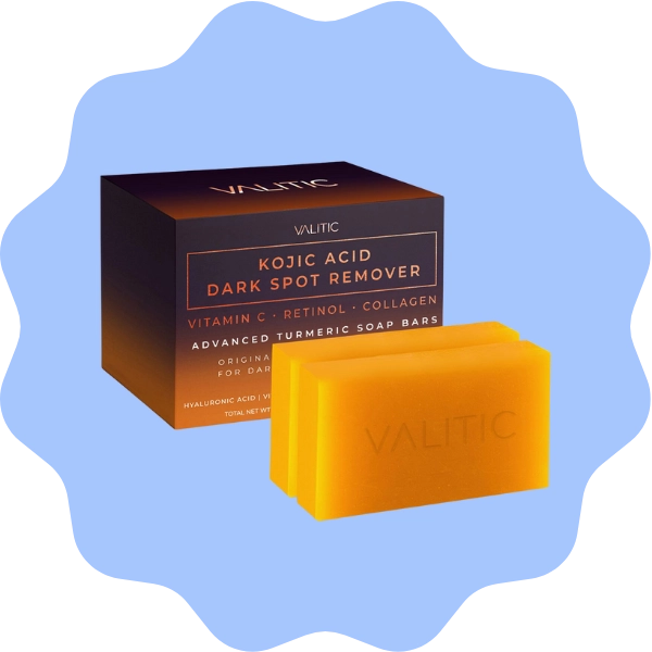 Two VALITIC Kojic Acid Soap Bars for fading dark spots and smoothing uneven skin tone