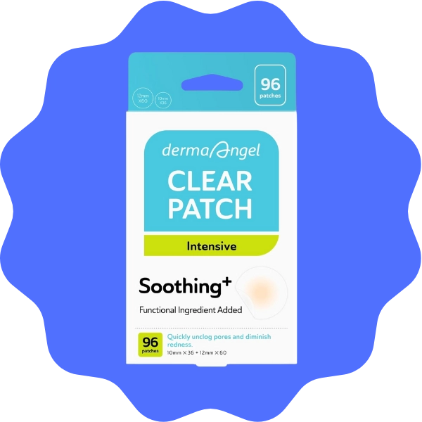 DERMA ANGEL medicated invisible hydrocolloid pimple patches with salicylic acid, clear acne patches for blind pimples, redness reduction and faster healing for face blemishes.
