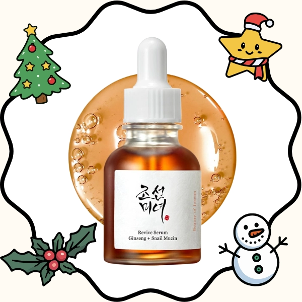 A nourishing serum infused with snail mucin and ginseng that hydrates and brightens and works perfectly for the 20 Best Skincare Stocking Stuffers Under 20 dollars.