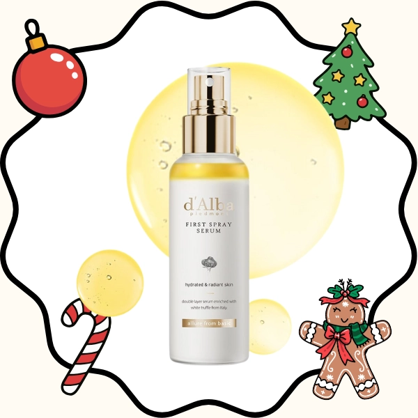A hydrating truffle infused mist that boosts radiance and fits seamlessly into the 20 Best Skincare Stocking Stuffers Under 20 dollars list.