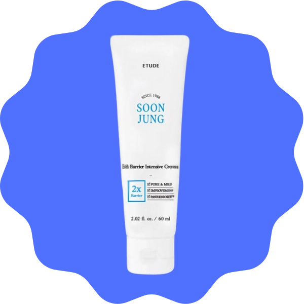 product photo of Intensive Hypoallergenic Hydrating Face Moisturizer for Sensitive Skin with 2x barrier an everyday essential in blue bubble